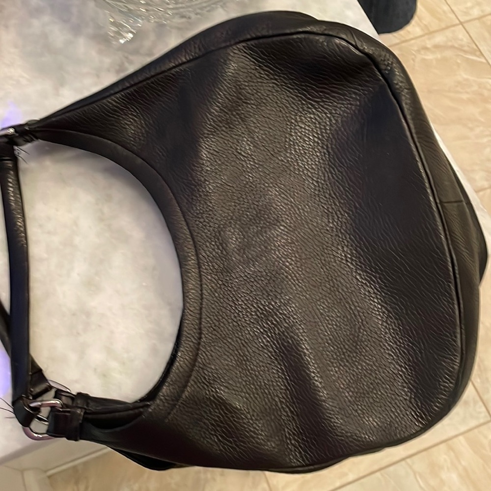 Cole Haan pebble grain leather hobo bag
